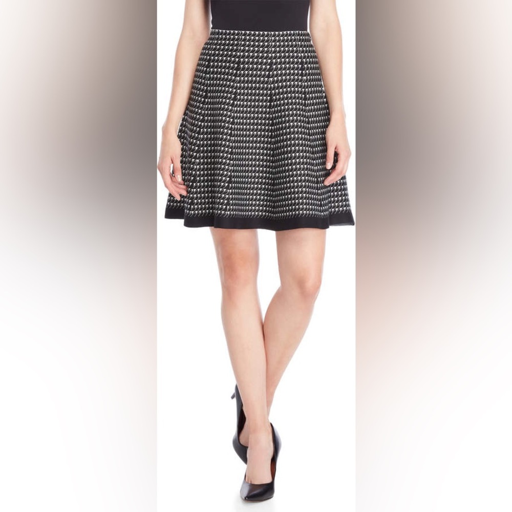 Vila Milano Houndstooth Knit Skirt